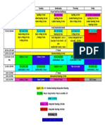 Term 4 Timetable