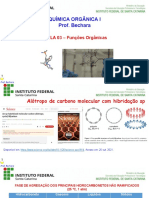 IFSC - Química Orgânica I 2021.2 - Aula 03 Funções Orgânicas