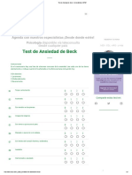Test de Ansiedad de Beck - Centro Médico CETEP PDF