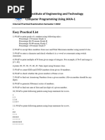 JAVA IPE PRACTICAL LIST