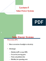 Lecture-5: Solar Power System