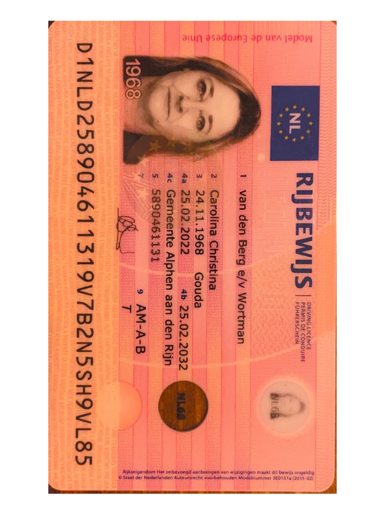 Rijbewijs C.C. Wortman-Van Den Berg | PDF