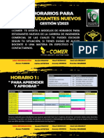 Horarios para Nuevos 1-2023 PDF