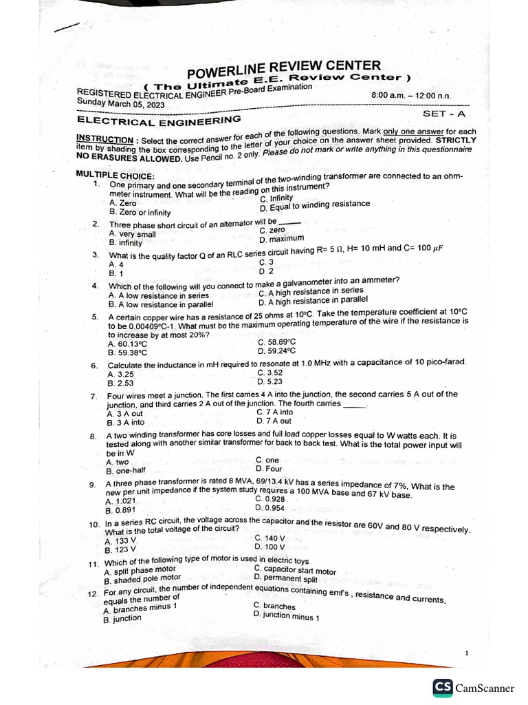 EE PowerLine PreBoards 2023 PDF