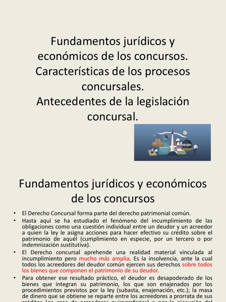 Concursos PDF Bancarrota Liquidación