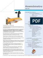 Anemômetro ANM 400 para prevenção de acidentes causados por vento excessivo