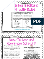 Comparing Fractions Poster With Rules!: @threecheersfor3rd Grade