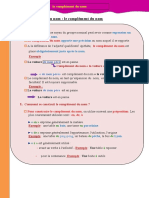 L'expansion Du Nom Le Complément Du Nom PDF