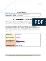 l2 Unit 8 Statement of Aims Blank 2023 Templa