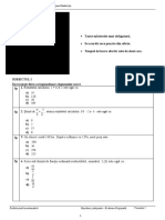 Simulare Evaluarea Nationala Ianuarie 2023 Dambovita Matematica PDF