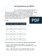 Functional Dependencies in DBMS