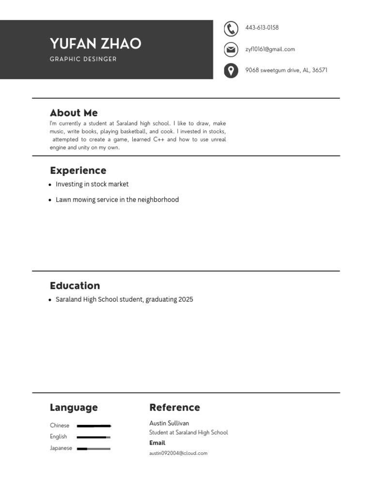 Abu Abu Minimalist Resume PDF - 1710788038