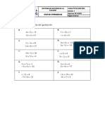 GUIA No. 5 DE ALGEBRA Y PROGRAMACION LINEAL