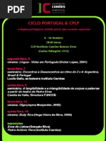Ciclo Portugal & CPLP 6 - 16 Outubro_CLP_IC Buenos Aires