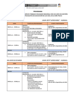 Programa Huariaca 1-2-3 Marzo