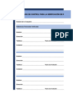 Formulario de Control para La Verificación de Referencias