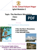 Class 4-Social Studies-The Northern Mountains-Digital Module 1-4-14th May 2020