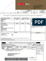 Fatura Santander com pagamento mínimo de R$5