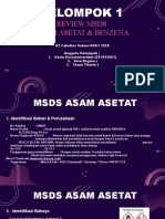 Kelompok 1 (A2) Tugas Review MSDS (Asam Asetat Dan Benzena)