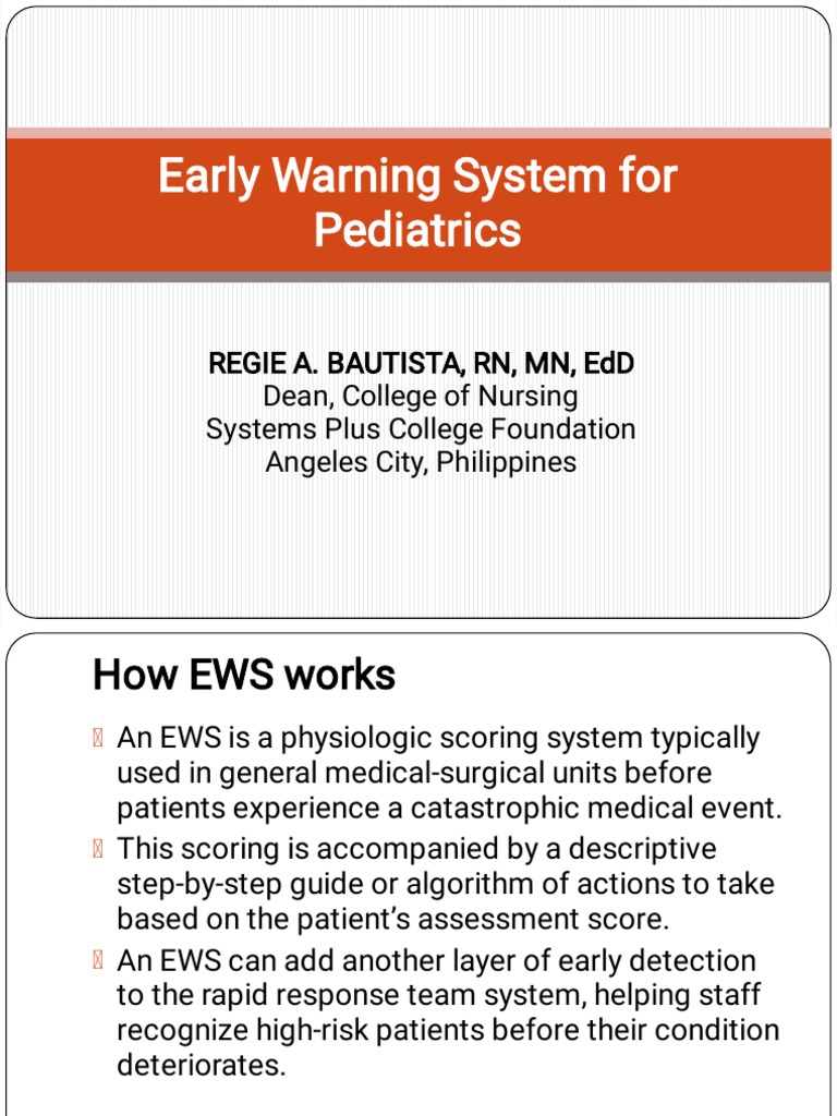 Implementing a Pediatric Early Warning System Standardizing Patient