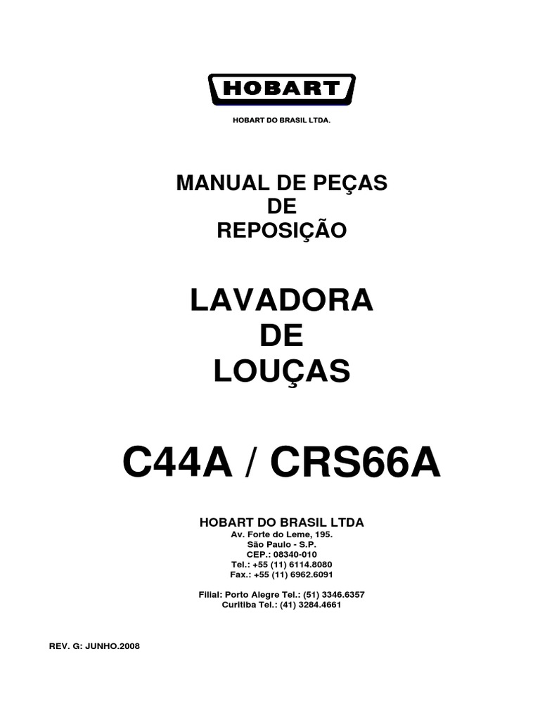 Manual de Peças C44A/CRS66A | PDF
