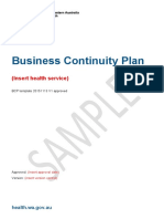 Business Continuity Plan Template