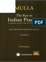 Mulla-The Key To Indian Practice-12th Edition PDF