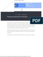 Política de Desarrollo Productivo - Lectura OK