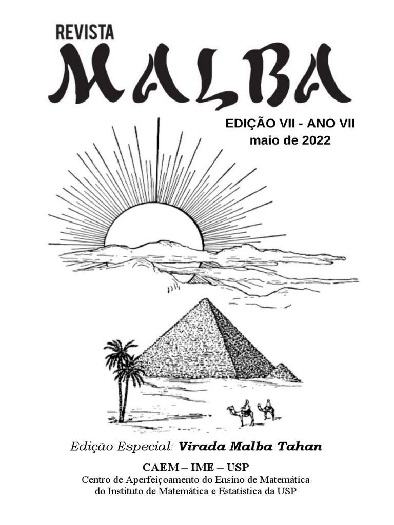 Edi o especial virada malba tahan caem ime usp pdf m xima e