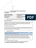 Wood Technology Lesson Plan: Student Name: Grainne Mclaughlin Id: G00388874