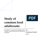 Study of Common Food Adulterants