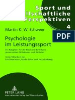 Psychologie Im Leistungssport Ein Ratgeber Für Die Praxis Mit Beiträgen Prominenter Athletinnen Und Athleten by Schweer, Martin K. W.