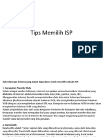 Tips Memilih ISP