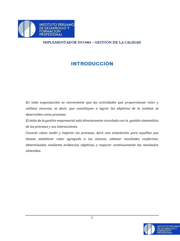 Manual Modulo 2 (1) Iso 9001 2015 PDF | Descargar gratis PDF | Calidad ...