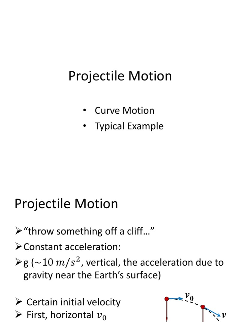 Projectile Motion PDF