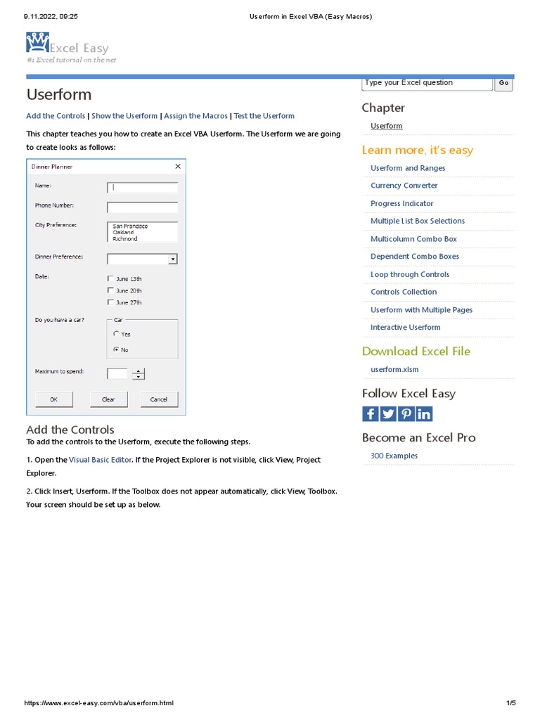 microsoft word vba userform