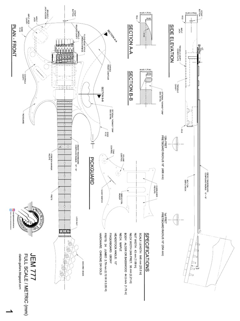 Ibanez JEM Full (Scale) PDF