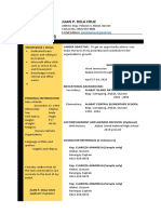 Resume Format Stem