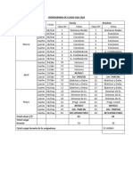 Cronograma de Clases PDF