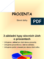 PROCENTA - 3 Typy Slovních Úloh