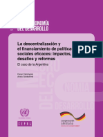 Cetrangolo Goldschmidt Descentralizacion y Financiamiento Pol Sociales