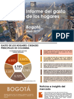 Informe Del Gasto en Bogotá - Abril 2019