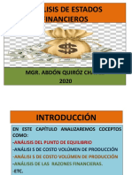 Análisis de Estados Financieros: Mgr. Abdón Quiróz Chávez 2020