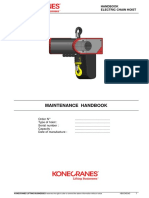 Maintenance Handbook: Handbook Electric Chain Hoist