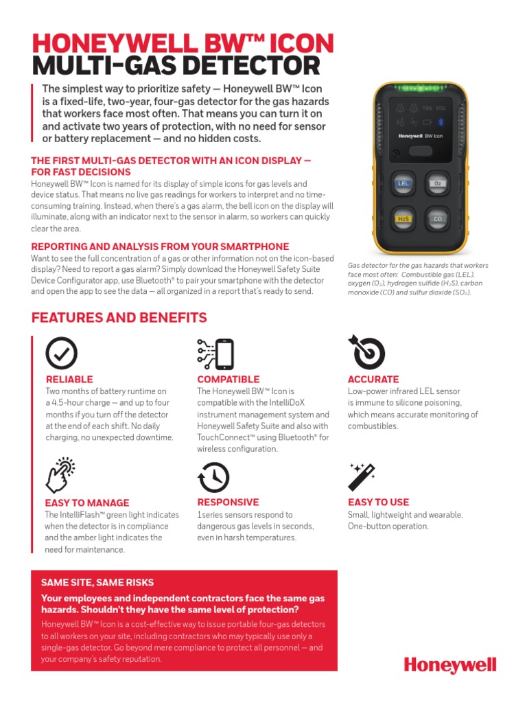 Sps His Honeywell BW Icon Datasheet PDF Physical Sciences