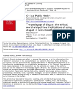 The Pedagogy of Disgust The Ethical, Moral and Political Implications of Using Disgust in Public Health Campaigns