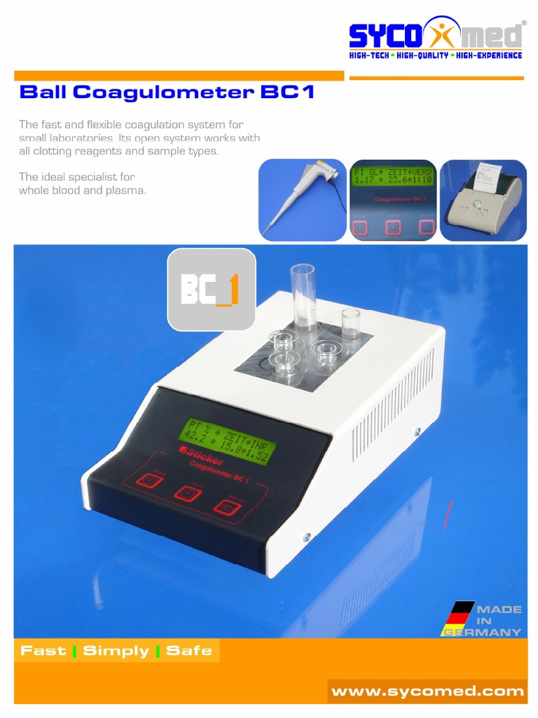 Coagulomètre | PDF