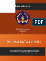 Bahasa Indonesia: Zulfikar Z. Rumwadan 1321033040 2B