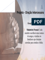 Oração Intercessora - Projeto