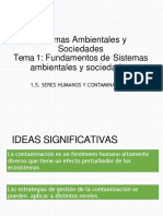 1.5 Seres Humanos y Contaminación